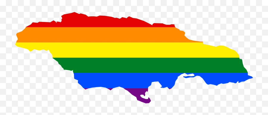 Lgbt Flag Map Of Jamaica - West Indies Map Png,Jamaica Flag Png