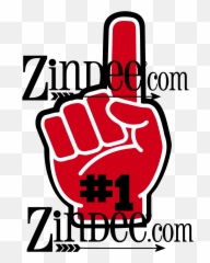 Foam Finger Zindee - Poster Png,Foam Finger Png