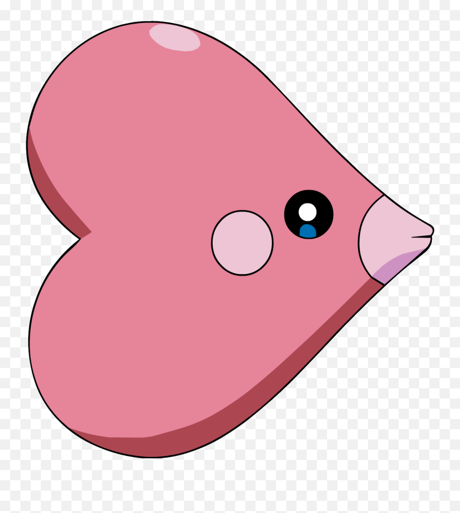 Anime Heart Png 4 Image - Luvdisc Pokemon,Pink Heart Transparent Background