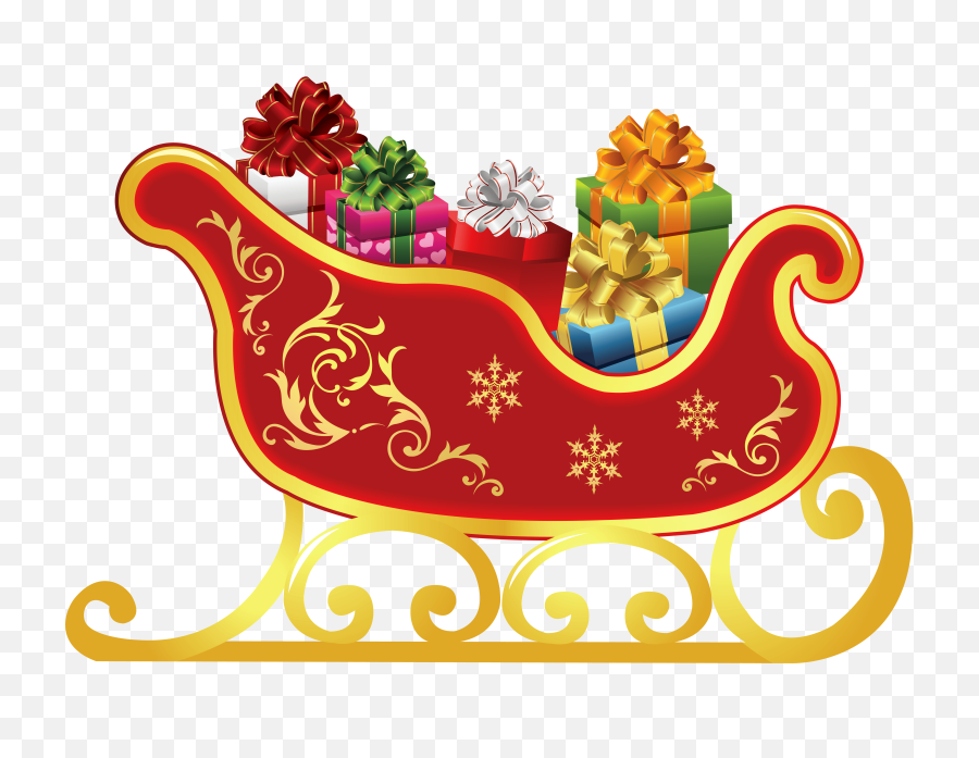 Sleigh Png Transparent Free Image - Sleigh,Sleigh Png