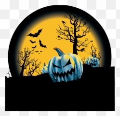 Download Hd Spooky Halloween Background - Full Png