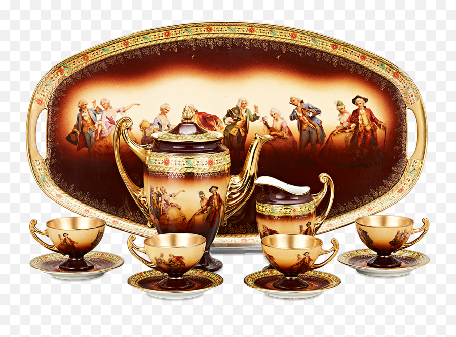 Download Bohemian Porcelain Tea Set - Saucer Png,Tea Set Png