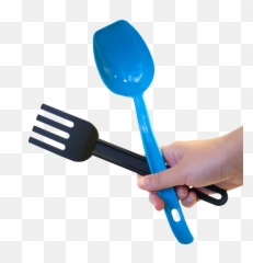 Spoon And Fork In Hand Png Image