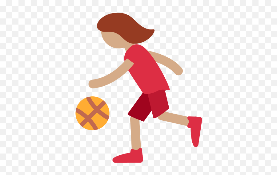 Woman Bouncing Ball Emoji With Medium - Someone Bouncing A Ball Png,Bouncing Ball Png