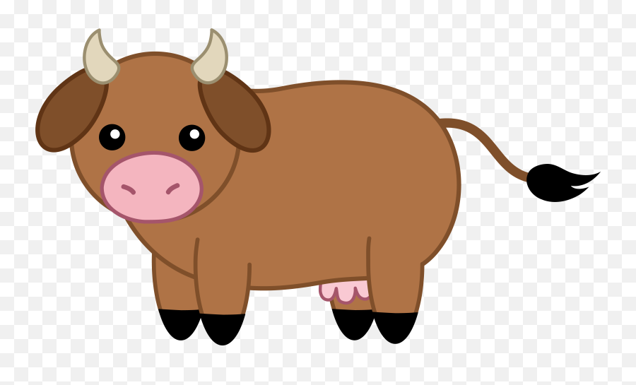 Cartoon Cow Transparent Png Clipart - Brown Cow Cartoon Png,Cow Png