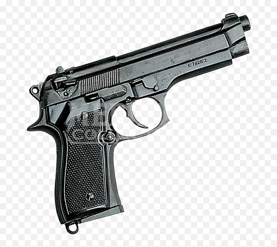 Beretta 92f 9mm Pistol Black - 9mm Pistol Clipart Full 9mm Beretta Png,Pistol Transparent