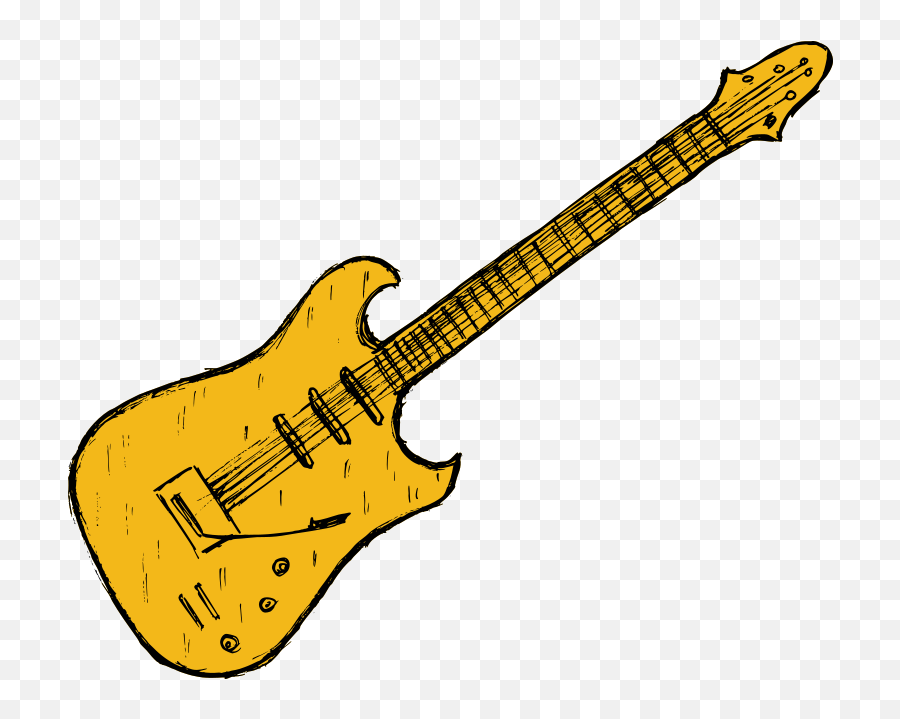 Electric Guitar Drawing Vector Eps Svg Png Transparent - Bass Guitar,Guitar Transparent Background
