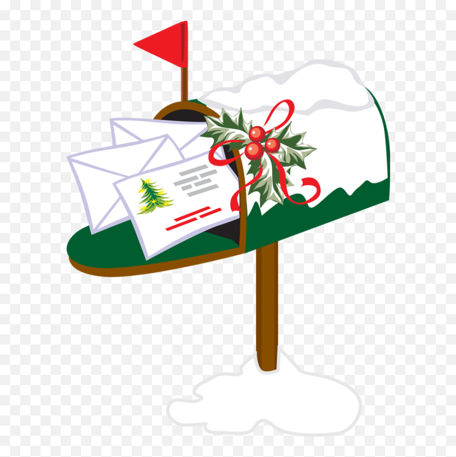 Mailbox Clipart Holiday - Transparent Christmas Mailbox Clipart Png,Mailbox Png