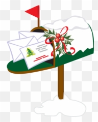 Mailbox Clipart Holiday - Transparent Christmas png