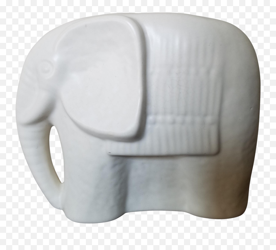 Mid Century Ceramic White Elephant - Club Chair Png,White Elephant Png