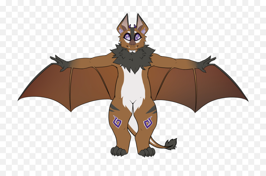 Download Rinnegan Bat Commissions Open - Bat Spreading Wings Cartoon Png,Bat Wings Png