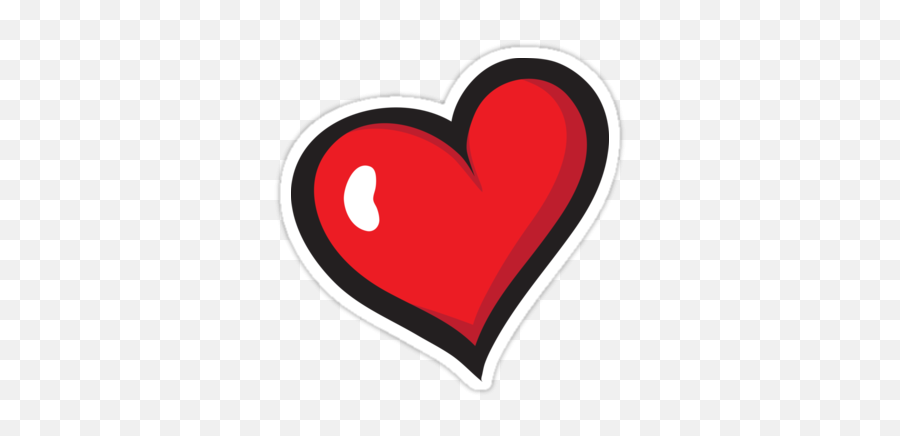 Beautiful Images Of A Cartoon Heart Red - Skateboarding Is Not A Crime Png,Red Heart Emoji Png
