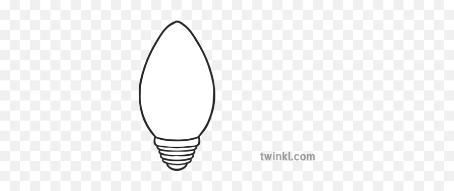 christmas light bulb clip art black and white