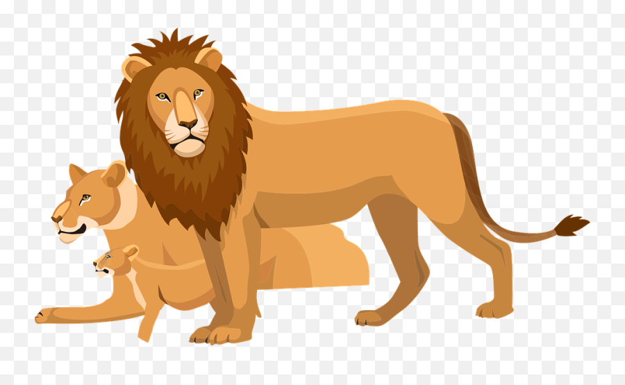 Over 200 Free Lion Vectors - Transparent Lion Family Clipart Png,Baby Lion Png