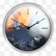 Download Frost And Twinkle Lights - Transparent Sport Wall Clock png