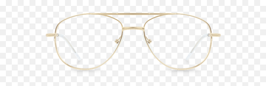Spoiler Gold Golden Aviator Glasses - For Teen Png,Glasses Transparent