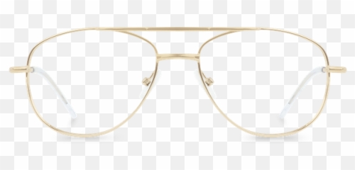 Spoiler Gold Golden Aviator Glasses - For Teen png