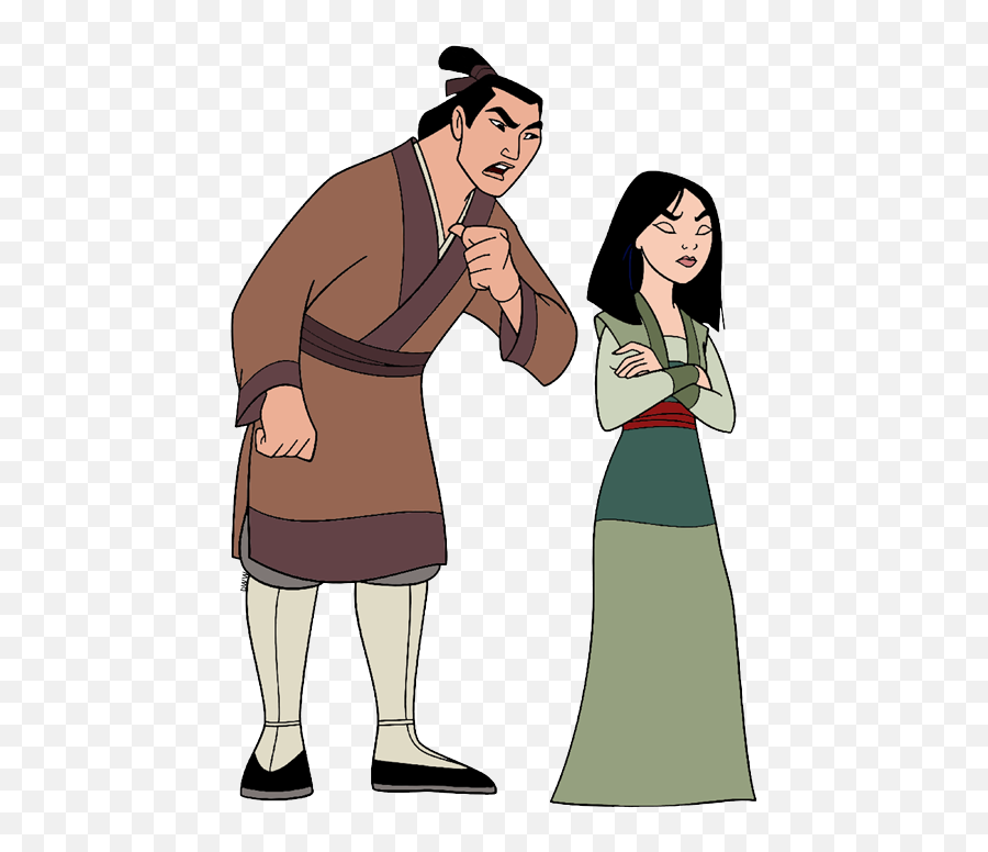 Download Back To Mulan Clip Art Menu - Cartoon Full Size Conversation Png,Mulan Transparent