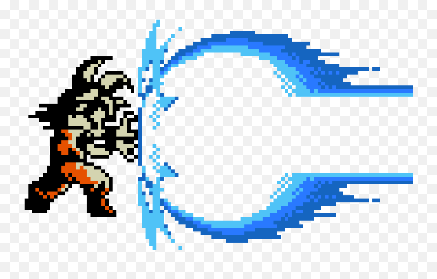 Dragon Ball - Pixel Goku Kamehameha Png,Kamehameha Png