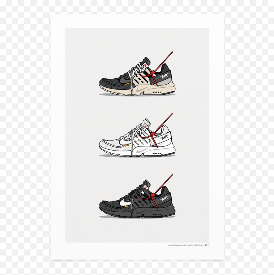 Triple Off - White Presto In 2020 Shoes Wallpaper Sneaker Off White Shoes Poster Png,Off White Logo Transparent