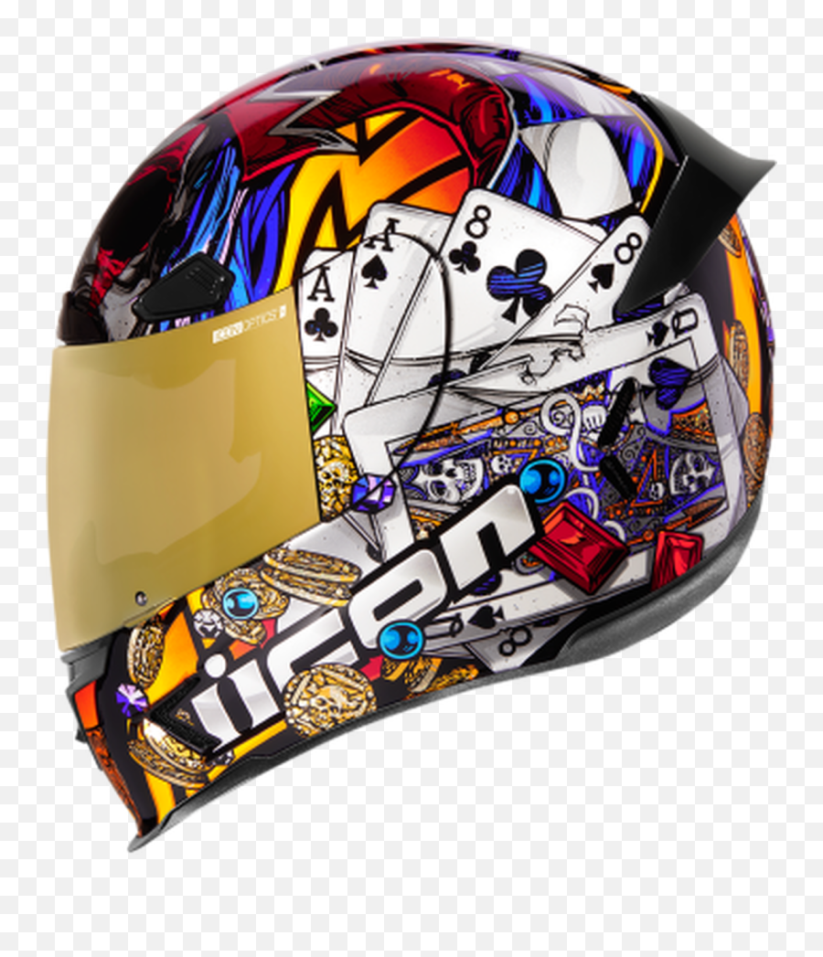 Icon - Airframe Pro Lucky Lid3 Helmet Leather King Icon Airframe Pro Lucky 3 Png,Icon Motorcycle Helmets