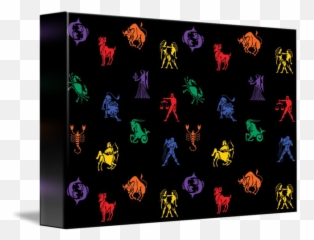 Zodiac Sign Icon Pattern - png