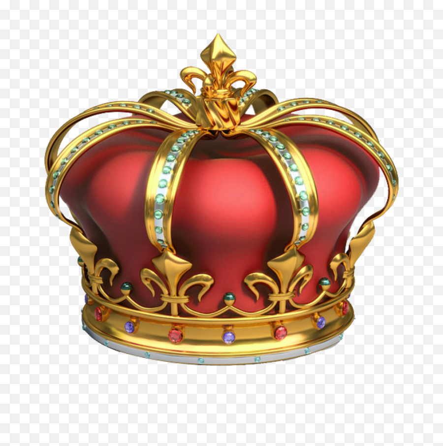 Golden Crown Png Image Coroa De Rainha Arte - Crown Red And Gold,King Crown Png