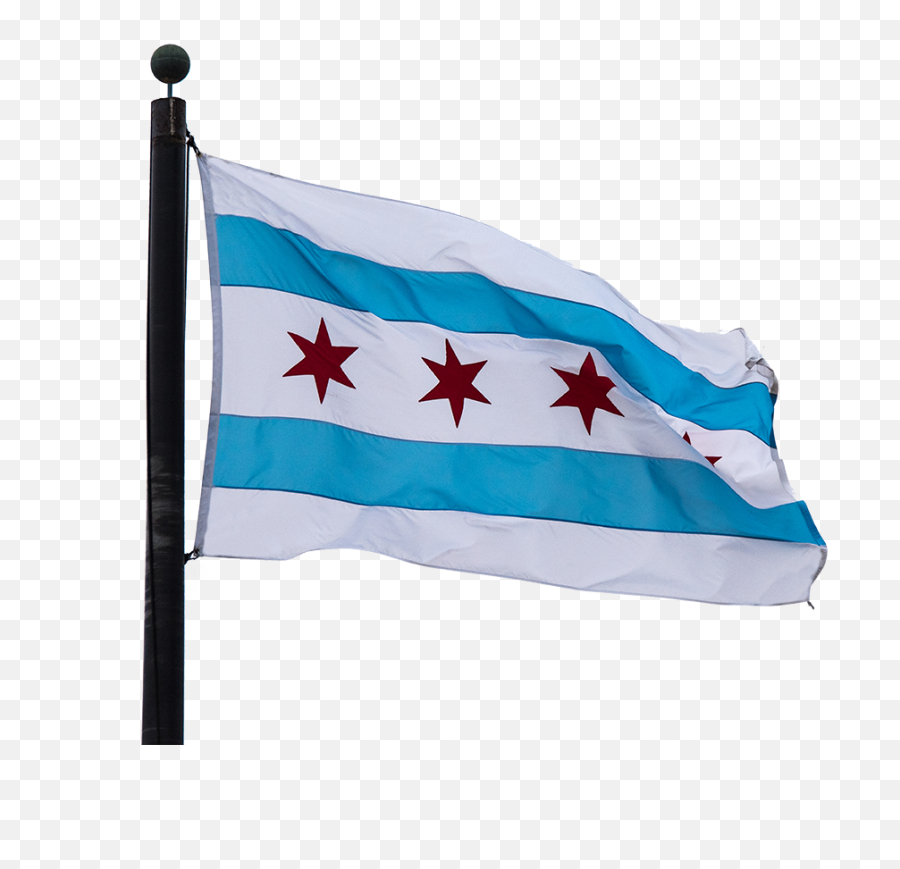 Chicago Flag Png Picture - Chicago Flag On Pole,Chicago Flag Png