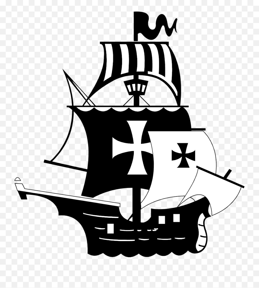 Pirate Ship Black And White Clipart - Transparent Background Pirate Ship Pirate Clipart Png,Pirate Ship Png