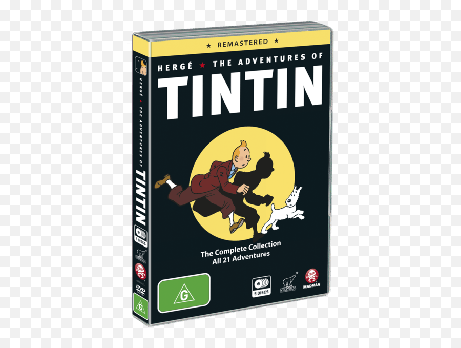 The Adventures Of Tintin Remastered - Adventures Of Tintin Tv Series Dvd  Png,Tintin Gay Icon - free transparent png images 