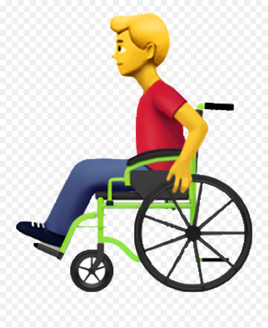 Wheelchair Man Freetoedit - Man In Wheelchair Emoji Png,Wheelchair Transparent