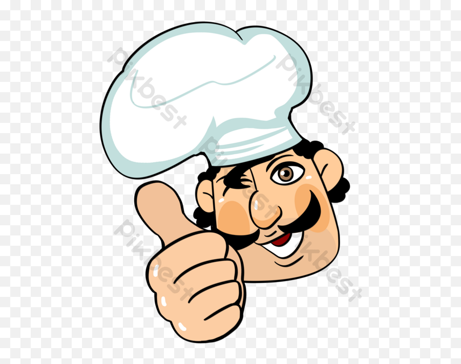Cartoon Cute Thumb Up Chef Element Png Images Psd Free - Chef Png,Chef Icon Free