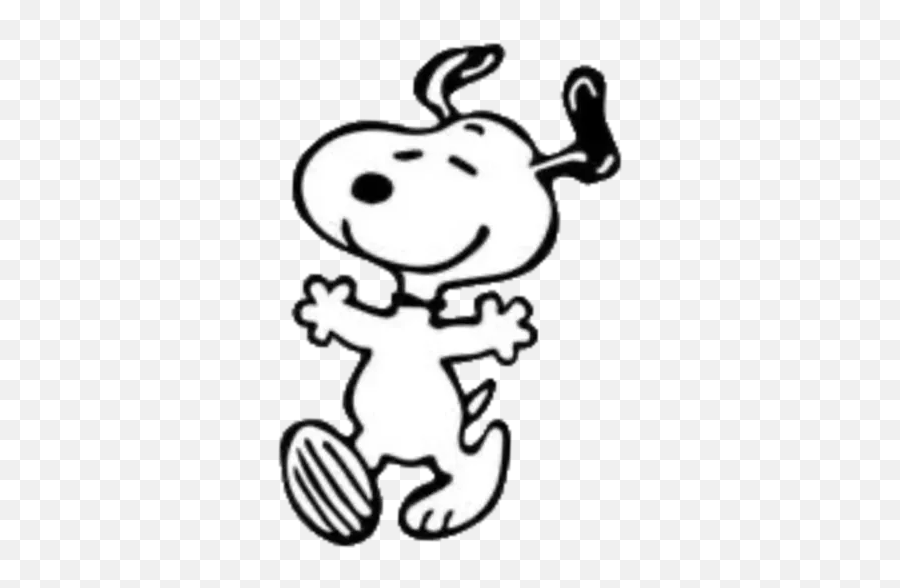 Snoopy By Lisa Dewayani - Sticker Maker For Whatsapp Snoopy Ausmalbild Png,Dancing Snoopy Icon