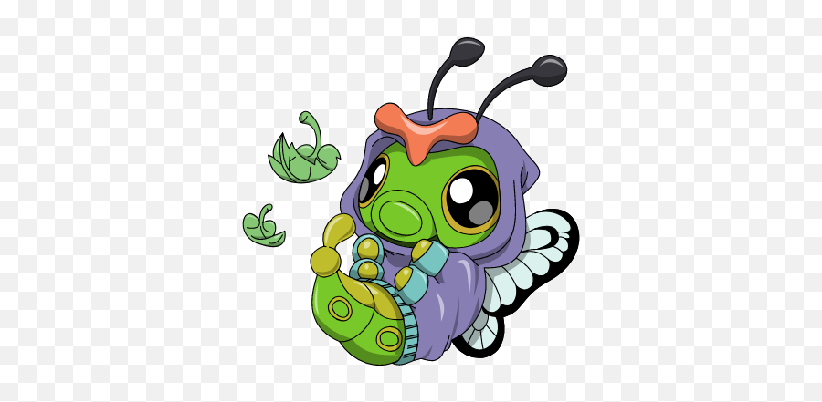 Caterpie With Butterfree Hoodie - Cute Caterpie Png,Butterfree Png