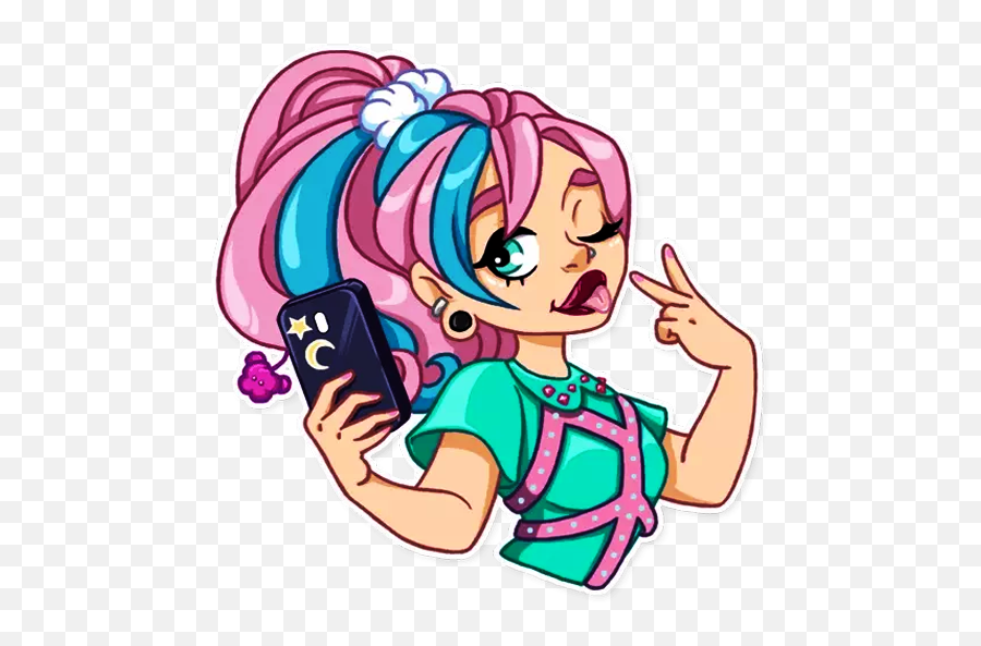 Sticker Cute Girl - Girly Wastickerapps Apk 111 Download Girls Stickers For Whatsapp Png,Girls Group Icon For Whatsapp