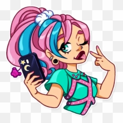 Sticker Cute Girl - Girly WAStickerApps APK 111 Download Girls Stickers For Whatsapp png