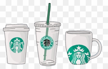 Cute Starbuck Sticker By Deluxdinosaur Starbucks Drawing - Strabucks Marketing Cup png