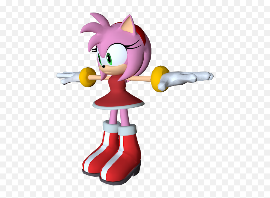Sonic Sega All Stars Racing Amy - Sonic Sega Allstar Sonic Model Png,Sega Png