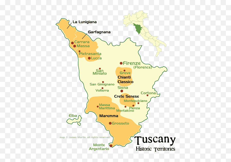 Tuscany Historic Territories Map - Map Of Italy Tuscany Region Png,Italy Png