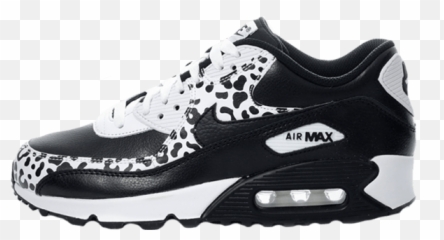 Leopard Spots - Nike Air Max 90 Black Png Download