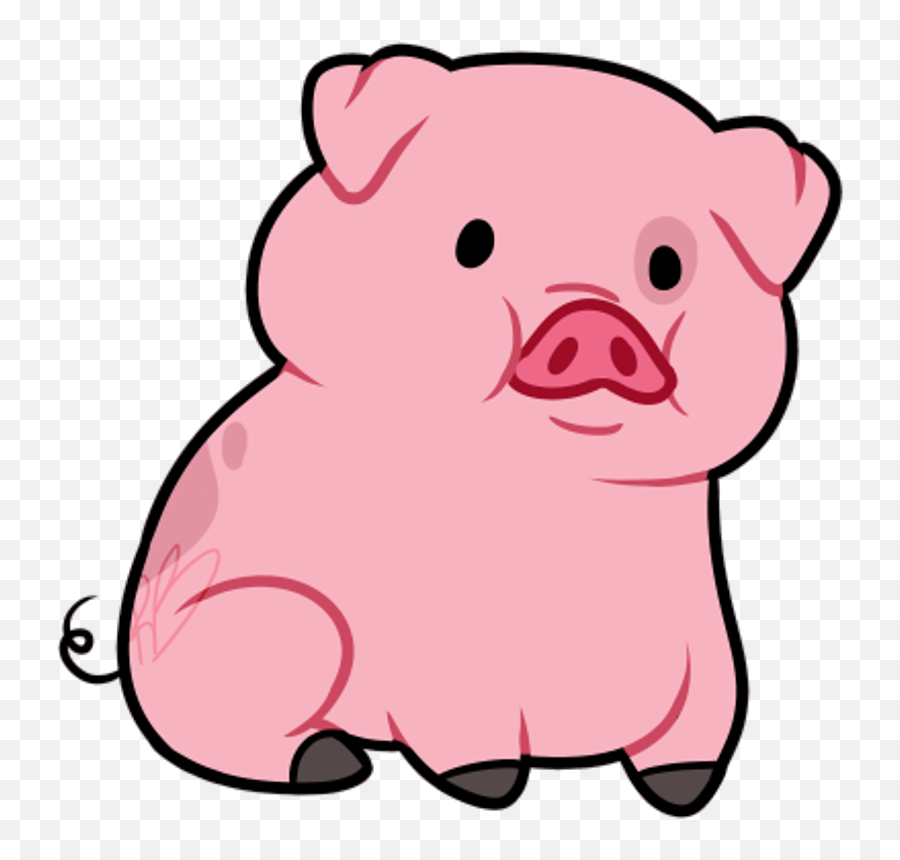 Omg Ohmygosh Stiker Kawaii Hipster Emojisticker Emoji - Cute Cartoon Pig Transparent Background Png,Omg Emoji Png
