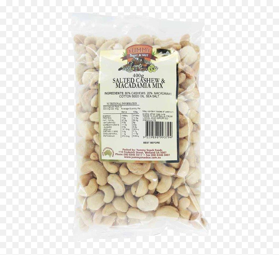 Cashew U0026 Macadamia Mix 400g Yummy Snack Foods - Almond Png,Cashew Png