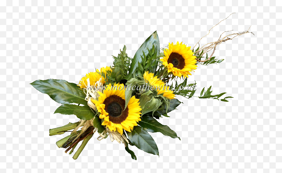 Sunflower Sheaf Monica F Hewitt - Bouquet Png,Sunflowers Transparent
