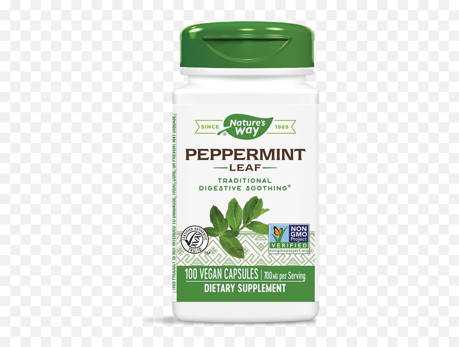 Peppermint Leaves 100 Caps - Natureu0027s Way Natures Way Eyebright Herb Png,Mint Leaf Png
