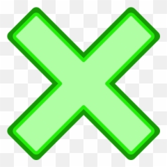 Green Cross Mark Clip Art - vector clip art png