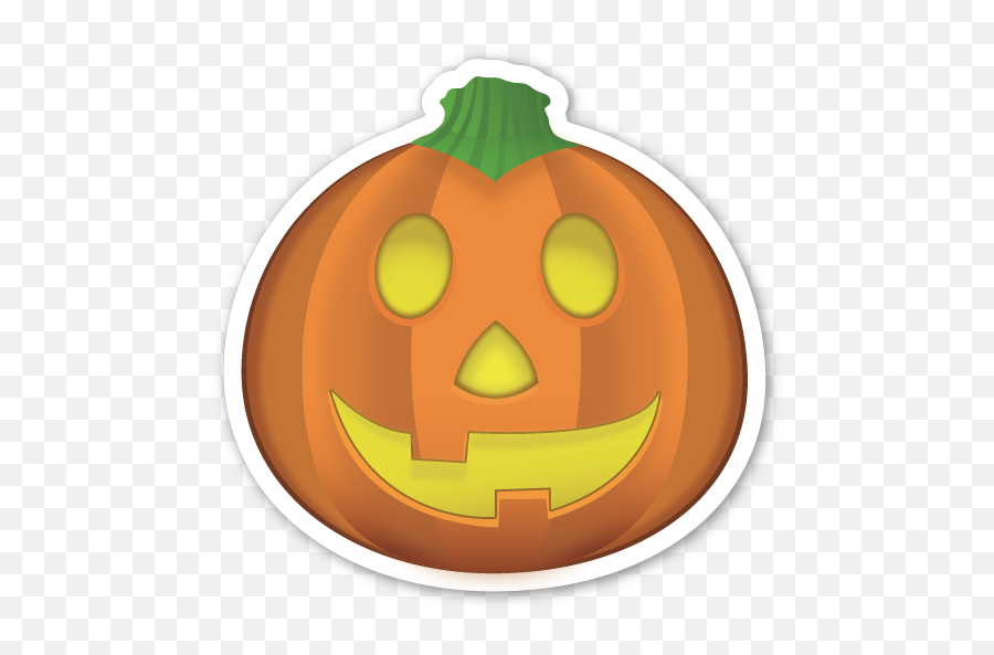 Download Hd Pumpkin Emoji Png - Emoticon Calabaza Whatsapp,World Emoji Png
