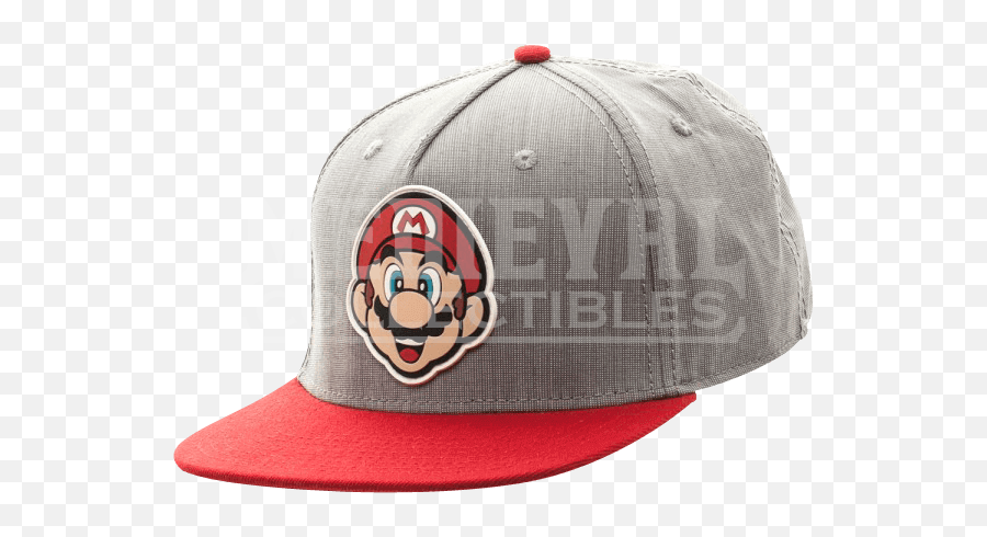 Download Nintendo Mario Logo Face Rubber Sonic Weld Snapback - Baseball Cap Png,Mario Face Png