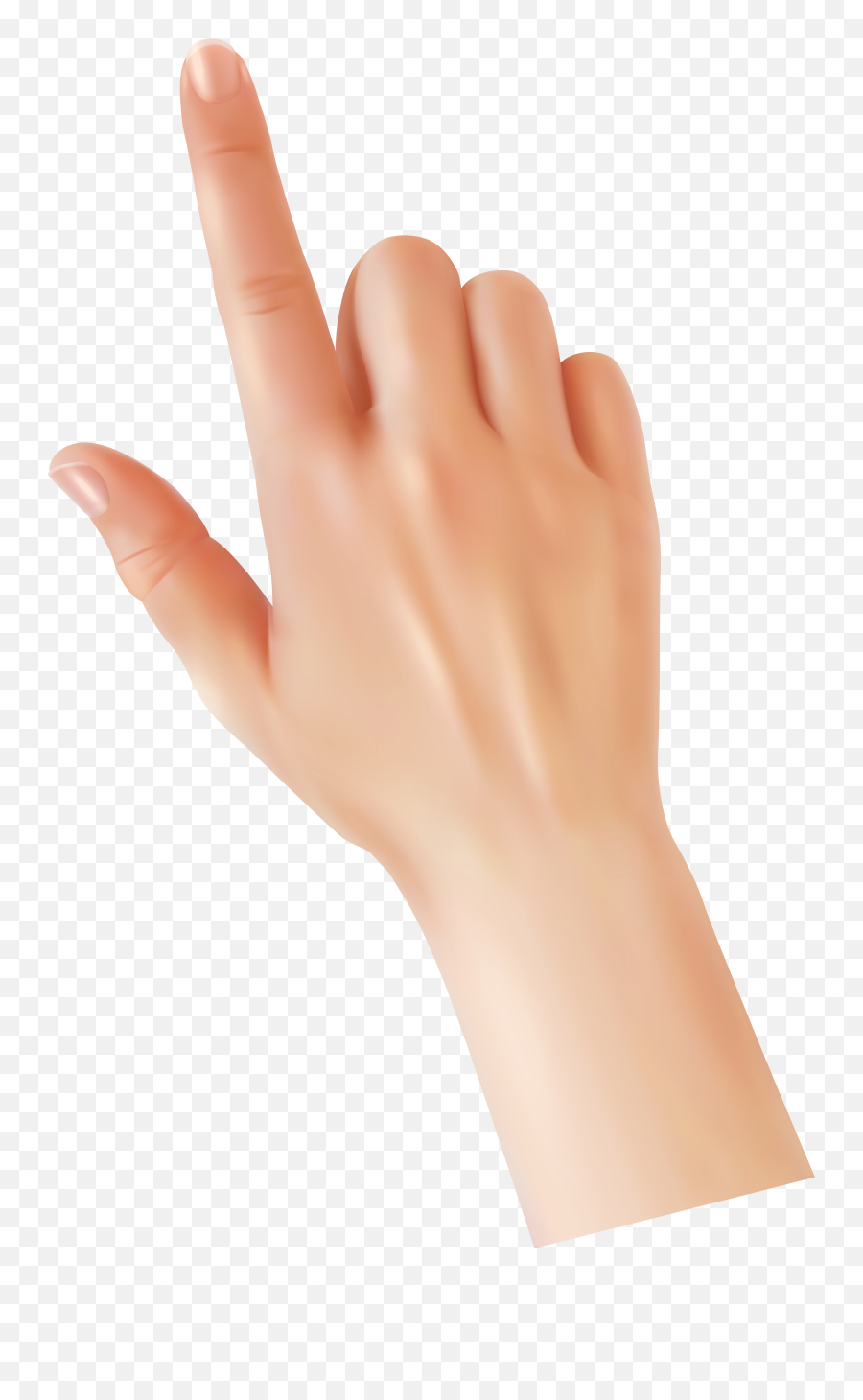 Hand Finger Clipart Png - Touching Hand Png,Pointer Finger Png