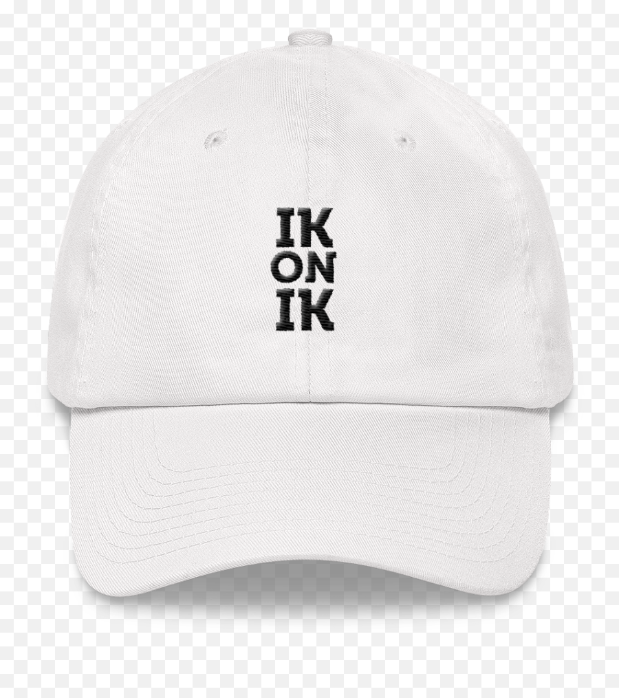 Ikonik White Cap Black Logo - Black Hat W White Rose Png,Black Cap Png