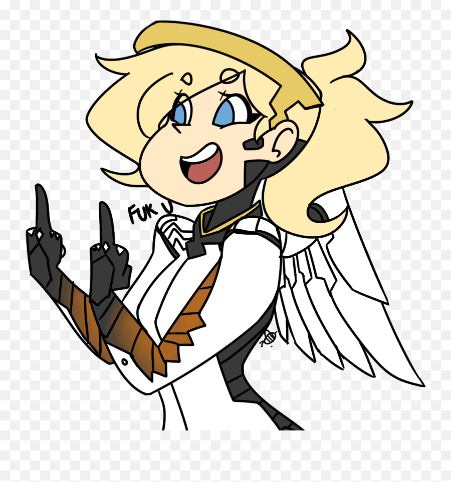 I Have Many Thoughts When Play Mercy - Overwatch Thumbs Up Png,Overwatch Mercy Png